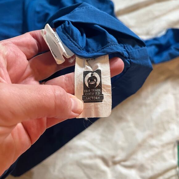 Outerknown Blue Men's Windbreaker Jacket - Picture 8 of 11